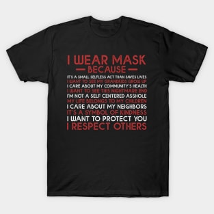 I Wear Mask Because I Respect Others T-Shirt